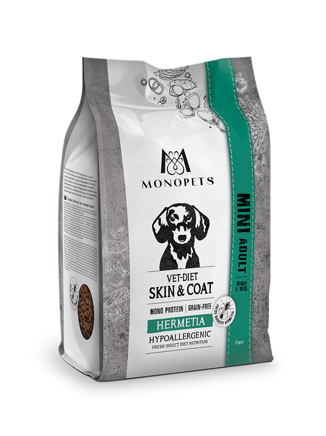 Hypoallergenes Mini-Diätfutter für Hunde – Haut & Fell – Insektenschutz